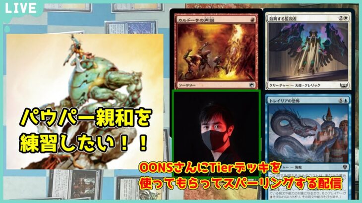 【MTG対戦配信：pauper】親和vs環境デッキの練習がしたい！with OONSさん