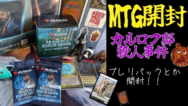 [MTG]カルロフ邸殺人事件プレリリースパック開封くま